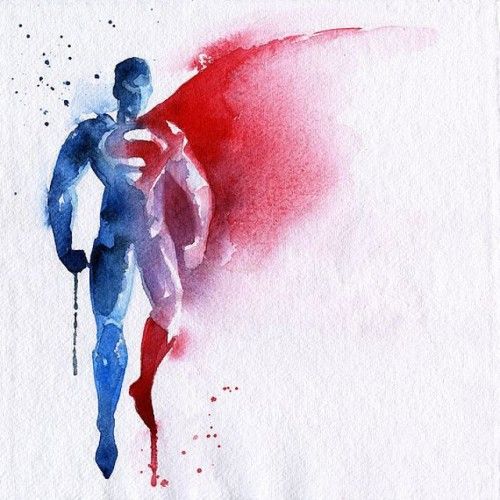 Super-Heróis em aquarelas fantásticas07