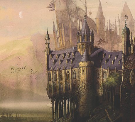 Hogwarts as imagined by Jim Kay